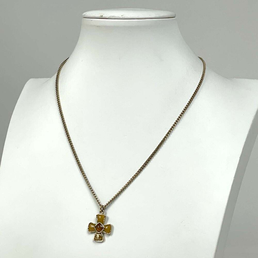 CHANEL Gold Logo Necklace - Picture 6 of 7